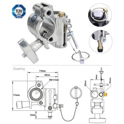 KUPO TV COUPLER SILVER (KCP-844)